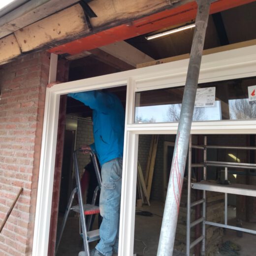 Plaatsen van de kozijnen 1